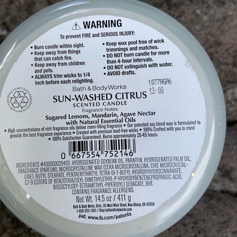 Bath and body works sun washed citrus candle set - Picture 4 of 4